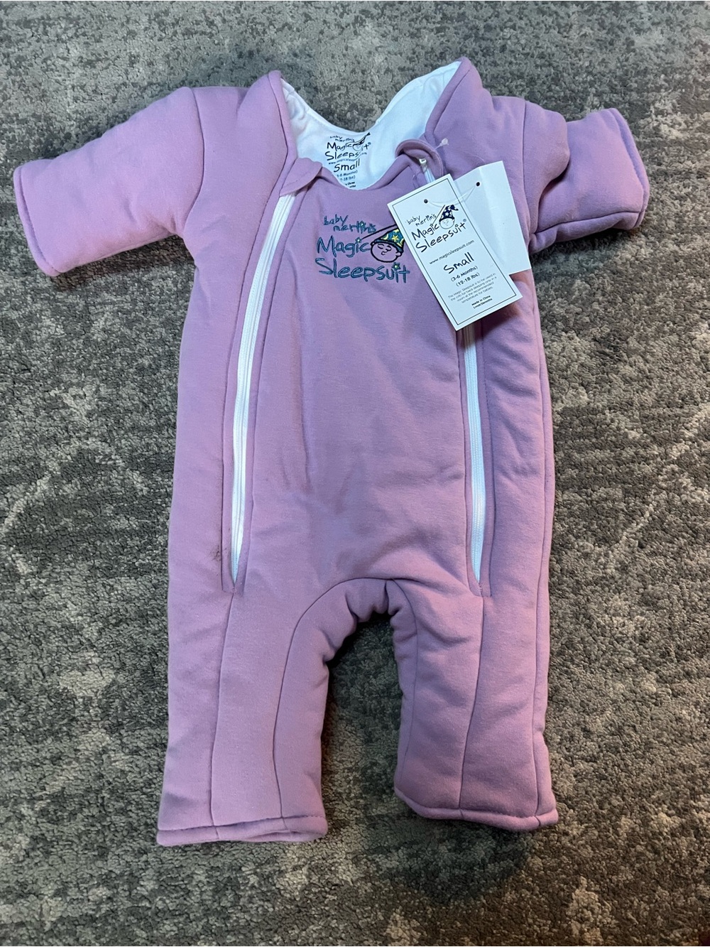 Magic Merlin Sleepsuit in Lavender purple